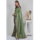 Mint Green Jacquard Ethnic Indian Sari