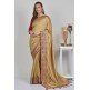 Golden & Red Indian Wedding Wear Saree