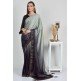 Grey & Black Two Tone Party Wear Saree