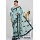 Aqua Georgette Party Wear Saree