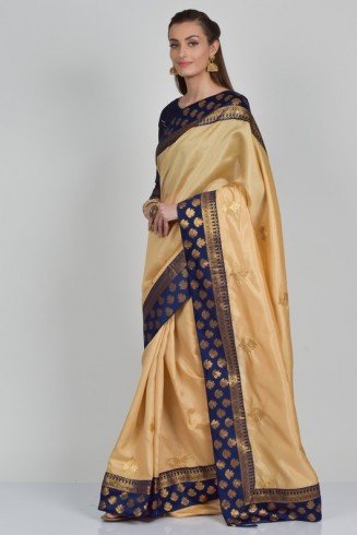 Ethnic Banarasi Style Silk Indian Saree