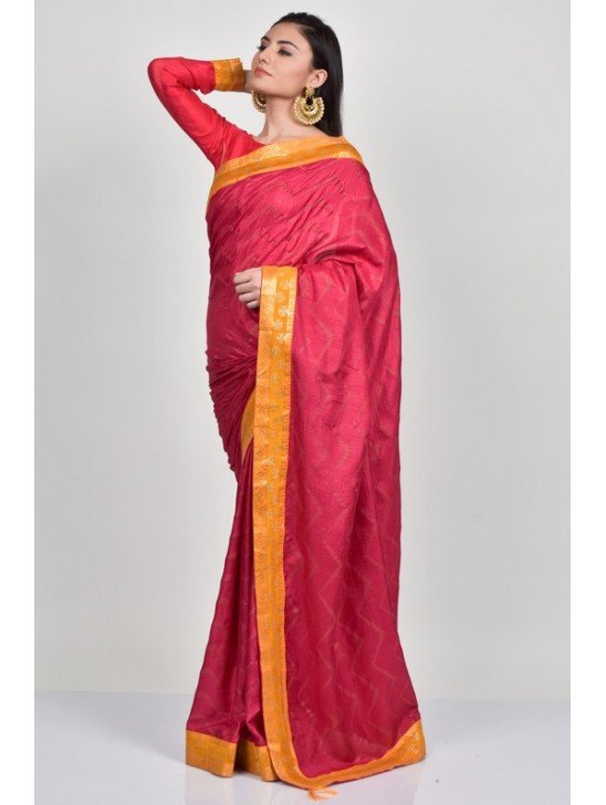 Red & Yellow Indian Bollywood Saree