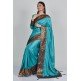 Ferozi Silk Casual Indian Brocade Border Saree