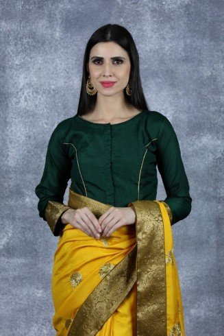Yellow & Green Indian Wedding Saree