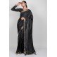 Luxurious Black Eastern Silk Saree