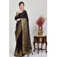 Black Ethnic Pakistani Designer Saree