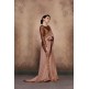 ZACS-605 BEIGE BEAUTIFUL BROCADE BLOUSE INDIAN PARTY WEAR SAREE