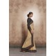 ZACS-604 STUNNING GOLD SHIMMER ASIAN WEDDING WEAR READY MADE SAREE