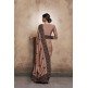 ZACS-602 BROWN LACE BORDER WEDDING WEAR READY MADE INDIAN SAREE