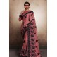 ZACS-601 DUSTY PINK SARIN DESIGNER READY MADE INDIAN SAREE