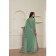 STUNNING SEA GREEN GEORGETTE PAKISTANI CASUAL WEAR SAREE