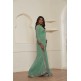 STUNNING SEA GREEN GEORGETTE PAKISTANI CASUAL WEAR SAREE