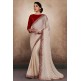 ZACS-606 ALMOST MAUVE GEORGETTE SHIMMER INDIAN STYLISH SAREE