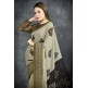 Military Olive Georgette Printed Saree