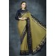 Military Olive & Navy Blue Indian Party Saree