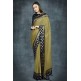 Military Olive & Navy Blue Indian Party Saree