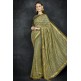 Military Olive Indian Wedding Net Saree