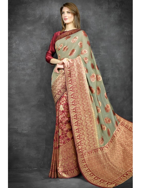 Stunning Wedding Banarsi Style Saree