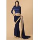 ZACS-704 NAVY BLUE INDIAN FORMAL SAREE