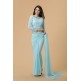 ZACS-701 SKY BLUE GEORGETTE NEW INDIAN OCCASIONAL WEAR SAREE