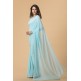 ZACS-701 SKY BLUE GEORGETTE NEW INDIAN OCCASIONAL WEAR SAREE