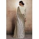 ZACS-725 CREAM AND MEHNDI INDIAN DESIGNER PARTY WEAR READY MADE SAREE