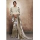 ZACS-725 CREAM AND MEHNDI INDIAN DESIGNER PARTY WEAR READY MADE SAREE