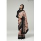 ZACS-731 ROSE PINK AND BLACK EMBROIDERED INDIAN WEDDING SAREE