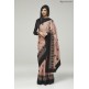 ZACS-731 ROSE PINK AND BLACK EMBROIDERED INDIAN WEDDING SAREE