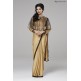 ZACS-728 BEIGE INDIAN WEDDING WEAR READY MADE CAPE STYLE SAREE