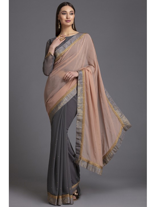 ZACS-864 LATEST TRADITIONAL AND HIGH QUALITY READYMADE SAREES