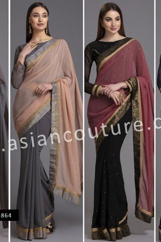 ZACS-864 LATEST TRADITIONAL AND HIGH QUALITY READYMADE SAREES