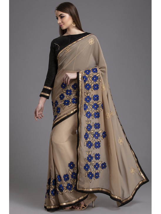 INDIAN DESIGNER SAREES UK IN GOLD, BLUE, GREEN AND FLORAL COLOURS