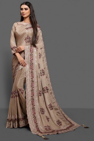 ZAC20-02 Mouse Indian Ethnic Readymade Saree