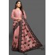 ZAC20-12 CORAL PINK SHINNING INDIAN WEDDING SAREE