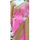 PINK AND GODL CHIFFON GEORGETTE PARTY WEAR SAREE