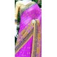 MAGENTA AND GOLD EMBROIDERED WEDDING SAREE