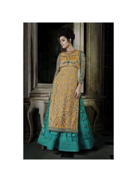 Emerald Green Indian Wedding Gown