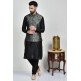 Grey Menswear Kurta Pajama Waistcoat Set