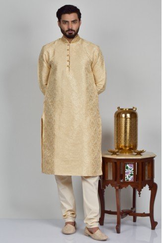 Indian Mens Jammawar Wedding Wear Kurta Pajama