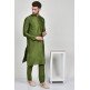 Mehndi Green Indian Men s Silk Kurta Pajama
