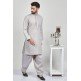 Fawn Embroidered Kurta Shalwar For Men