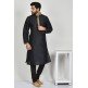 Black Embroidered Kurta Pajama