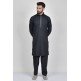 Black Vintage Style Men s Shalwar Kameez