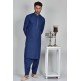 Navy Blue Men s Fancy Kurta Shalwar