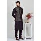 Black Brocade Style Formal Waistcoat