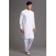 WHITE PATHANI KURTA SALWAR READYMADE SUIT