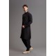 BLACK PAKISTAN TRADITIONAL STYLE KURTA SALWAR MENSWAR SUIT