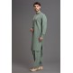 OLIVE GREEN MENS KURTA SALWAR SUIT