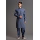 Blue Men Shalwar Kameez Pakistani Designer Fashion Readymade Suit